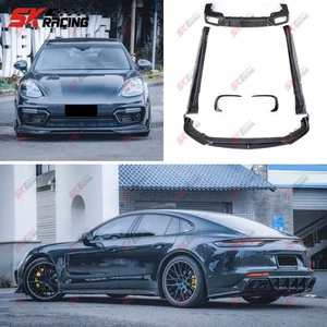 For Porsche Panamera 971 21-23 Dry Carbon Fiber Front Bumper Lip Side Skirt Kits - Bild 1 von 24
