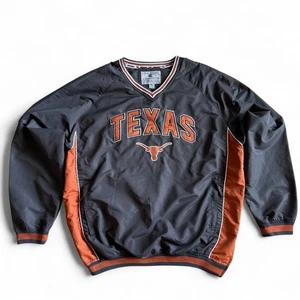 Vintage University Of Texas Longhorns Pullover Windbreaker Jacke Mesh gefüttert XL - Bild 1 von 9