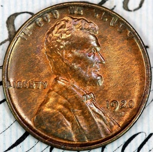 1920-D SUPERB+ GEM BU MS LINCOLN WHEAT PENNY DC326 FROM MATTHEWS HOARD - Picture 1 of 4