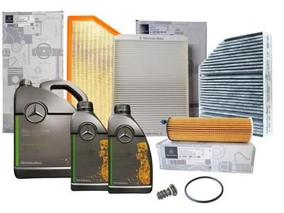 Mercedes-Benz Genuine Service Kit Engine Oil 7L 5W30 Oil Pollen Air Filters - Image 1 of 4