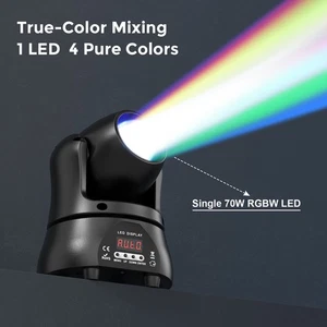 Mini 100W Moving Head Stage Light RGBW LED Beam Light Strobe Bar Party Show DJ - Picture 1 of 20