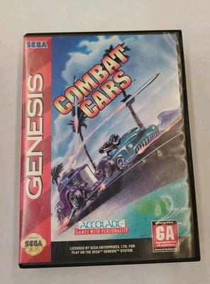 Combat Cars Sega Genesis Cart & Box No Manual Tested -- S2G -- — 第 1/3 张图片