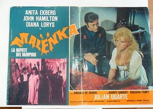 LOCANDINA FILM "MALENKA" LA NIPOTE DEL VAMPIRO-A. EKBERG - J. HAMILTON - Picture 1 of 1