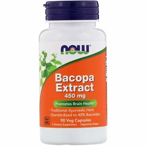 Now Foods, Bacopa Extract, 450 mg, 90 Veg Capsules - Picture 1 of 2