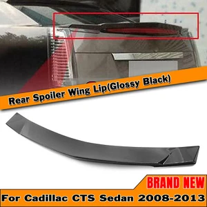 Fit For Cadillac CTS 2008-2013 Sedan Rear Trunk Spoiler Lip Wing Gloss Black - Picture 1 of 12
