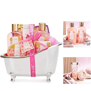 Wellness Set für Frauen Rosenduft Bade Geschenkset Beauty Deko Badewanne - Bild 1 von 2