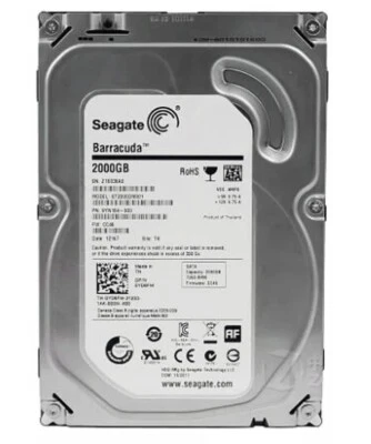 Seagate Barracuda ST2000DM001 2TB 64MB Cache 7200 RPM 6Gb/s 3.5" SATA III TESTED - Image 1 of 4