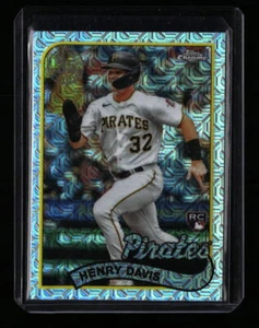 2024 Topps Serie 1 Henry Davis (RC) '89 Silberpackung Mojo Piraten - Bild 1 von 2