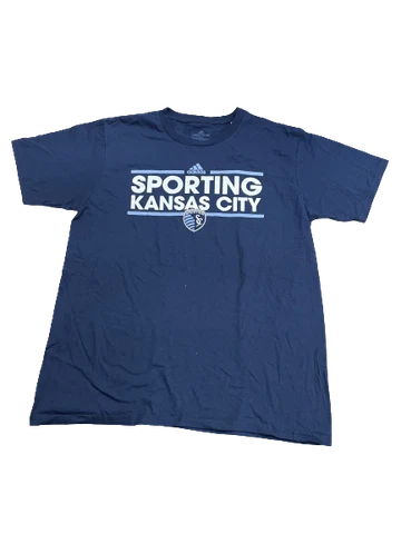 Adidas MLS Kansas City Sporting S.C. S/S Tee Navy/Blue/White 3720a Cover
