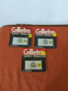 3 Packungen Gillette Super Stainless - je 10 Klingen (Vintage New old Stock)  - Bild 1 von 5