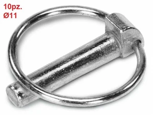 10523 10pz. SPINE A SCATTO Ø 11mm DIAMETRO COPPIGLIA - Imagen 1 de 1
