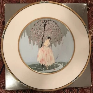 Mikasa ERTE Collector Plate "Blossom Umbrella” UH203 EXCELLENT CONDITION w/ BOX - Picture 1 of 7
