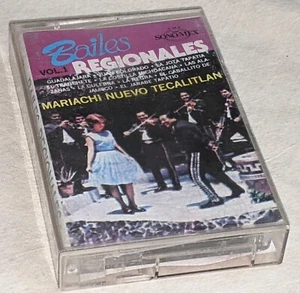 Mariachi Nuevo Tecalitlan BAILES REGIONALES V.1 cassette SonoMex SM645 RANCHERAS - Picture 1 of 4