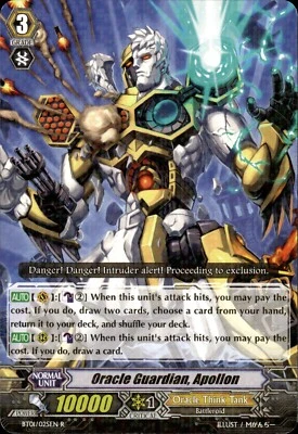 Oracle Guardian, Apollon - Rare - BT01 / 025EN - NM - Cardfight!! Vanguard - Image 1 of 2