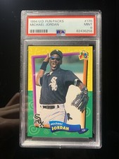 1994 UPPER DECK FUN PACKS BASEBALL MICHAEL JORDAN #170 PSA 9 MINT