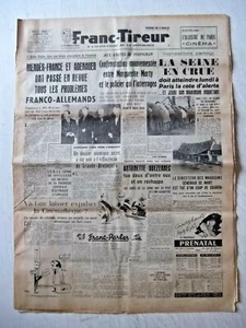 JOURNAL DE PRESSE FRANC-TIREUR N°3257 du 16 JANVIER 1955 - JOURNAL DES RESISTANT - Picture 1 of 1