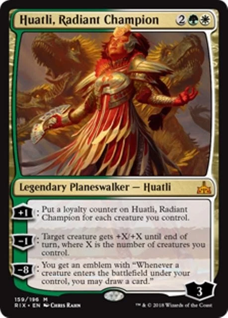 MTG - HUATLI, RADIANT CHAMPION - Rivals of Ixalan (M) - Image 1 of 1