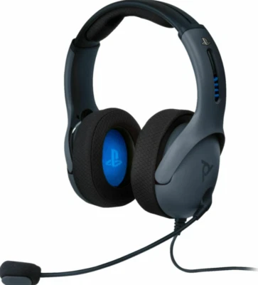 PDP - LVL50 Wired Stereo Gaming Headset for PlayStation 4 - Gray/Black ™ - Image 1 of 2