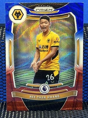 2021-22 Panini Prizm HEE-CHAN HWANG Red White Blue Wave Prizm Wolverhampton - Image 1 of 2