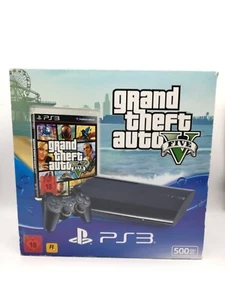 Sony Playstation 3 PS3 Super Slim CECH-4204C 500 GB GTA 5 OVP Ohne Spiel - Bild 1 von 19