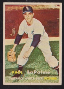 Topps Baseball 1957 #344 Paul La Palme casi nuevo *** envío gratuito *** - Imagen 1 de 1