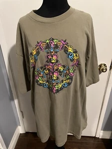 Vintage 90's Peace Back By Popular Deman Men's XL Alere Single Stitch - Picture 1 of 6