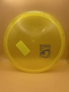 Innova Disc Golf Yellow 2018 USDGC PARTNER Champion ROC 180g Rainbow Foil Stamp - Picture 1 of 6