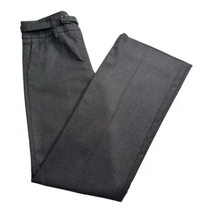 Zara  Women Pants Wide Legs Belt Waist Dark Gray Size Small Small - Picture 1 of 11