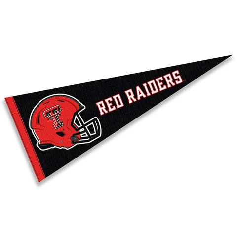 Texas Tech 12 in X 30 in Football Helmet Pennant Cover