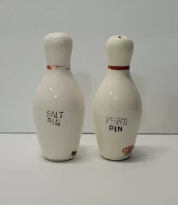 VTG Relco Creation Bowling Pin Salt & Pepper Shakers-Hand Painted Made in Japan - Picture 1 of 7