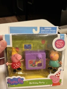 ⚡PEPPA PIG BIRTHDAY PARTY 2.5” FIGURE TOYS (BRAND NEW) - Picture 1 of 9