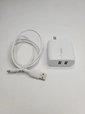 Belkin Duales Cargador para Samsung Galaxy S25 flip7 iPhone 16 15 LG Moto pixel - Image 1 of 4