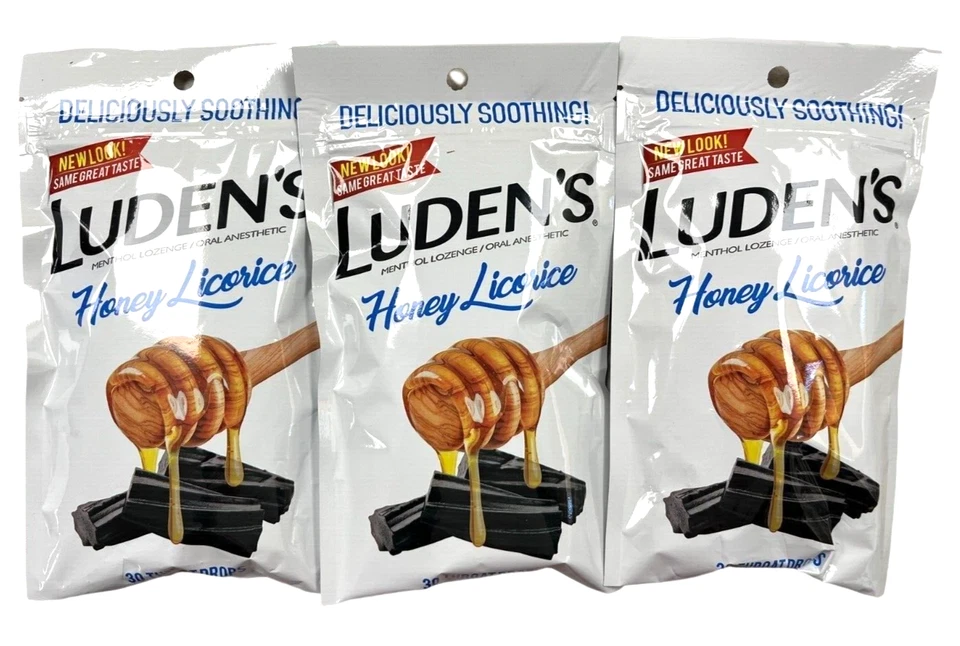 Ludens Cough Drops Honey LICORICE 30ct ( 3 pack ) __ - Image 1 of 1
