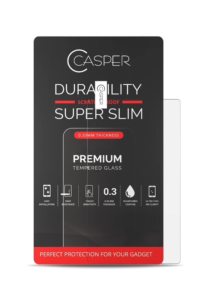 Casper Tempered Glass Compatible For Microsoft Surface 2 (Retail Pack) (Clear) - Image 1 of 1