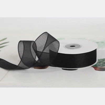 Seersucker Ribbon Sheer Chiffon Ribbon Snow Gauze Tie Webbbing  -1/1.5/2.5/4cm W - Image 1 of 3