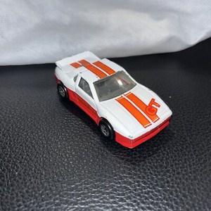 1985 Matchbox Pontiac Fiero White Red Die Cast
