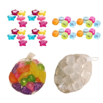 20Pcs Star Sqaure Fruit Shape Reusable Plastic Ice Cubes for Drinks Cooling Tool - Image 1 of 4