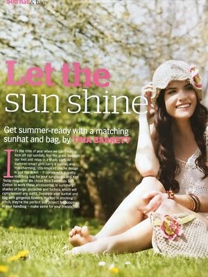 LADIES SUNHAT & MATCHING BAG KNITTING PATTERN (Please See Notes) - Image 1 of 4