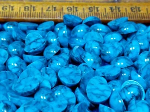 Lote vintage de piedras de joyería NOS: como se encuentra: crudo, artesanía, joyeros, Cavishon azul - Imagen 1 de 4