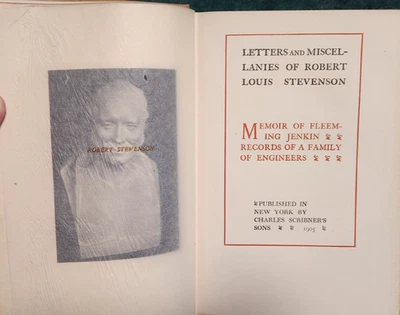 1905 Robert Louis Stevenson Memoir of Henry Charles Fleeming Jenkin Engineer #28 - Image 1 of 4