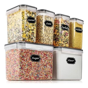 Airtight Food Storage Containers Cereal & Dry Food Storage Container Set of 6... - Picture 1 of 7