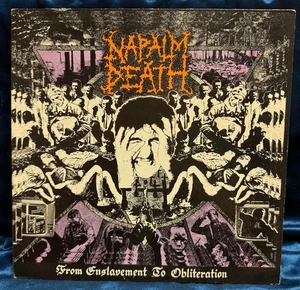 NAPALM DEATH - FROM ENSLAVEMENT TO OBLITERATION 1988 UK VINYL EARACHE MOSH 8 - Picture 1 of 4
