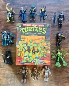 TMNT Action Figur Film Konvolut 12 Figuren mit Vintage 1988 Koffer - Bild 1 von 19