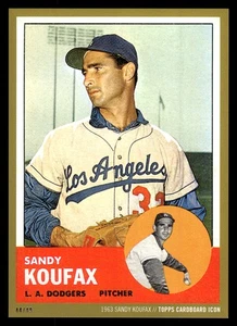 Sandy Koufax 2020 Topps #210 1963Topps 5x7 /49 - Picture 1 of 2