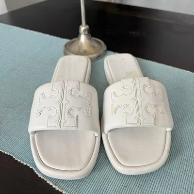 Sandália Tory Burch Double T Sport Slide tamanho 9 - Imagem 1 de 4