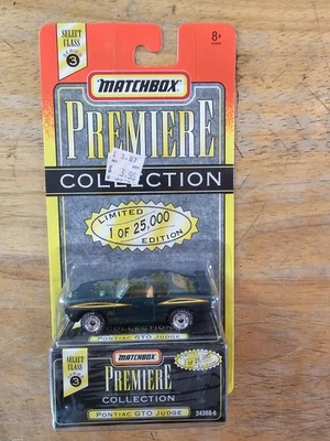 Ограниченный выпуск MATCHBOX PONTIAC GTO JUD, зеленый; премьерная коллекция 1995 года  - Изображение 1 из 3