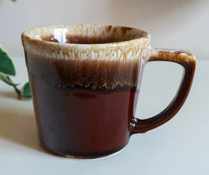 Taza de café vintage McCoy Pottery marrón esmalte por goteo mango en D EE. UU. 8-9 oz buena - Imagen 1 de 10