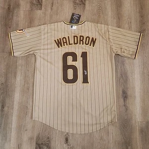 Matt Waldron Auto Autogramm signed San Diego Padres Stitched Jersey RARE Proof - Bild 1 von 14