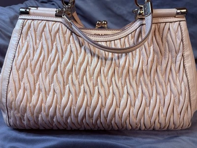 Coach Madison Mia Maggie Gathered Leather Satchel Shoulder Bag - Blush Pink - Image 1 of 4