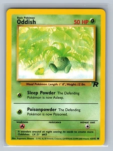Oddish - 63/82 Common Team Rocket - LP - NM Pokemon TCG - Picture 1 of 2